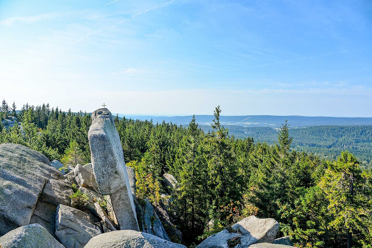 Aussicht auf das Fichtelgebirge