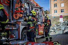 Großübung in der Klinik Naila